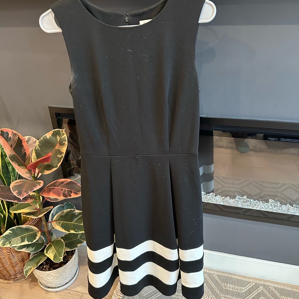 Charming Black and White Kids Dress